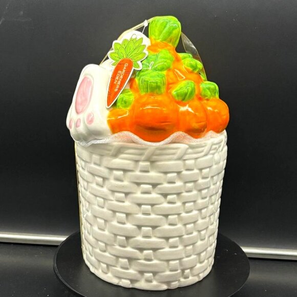 Brand New Potters Studio Bunny Butt in Carrot Patch Cookie Jar Treat Cannister E - Picture 7 of 10